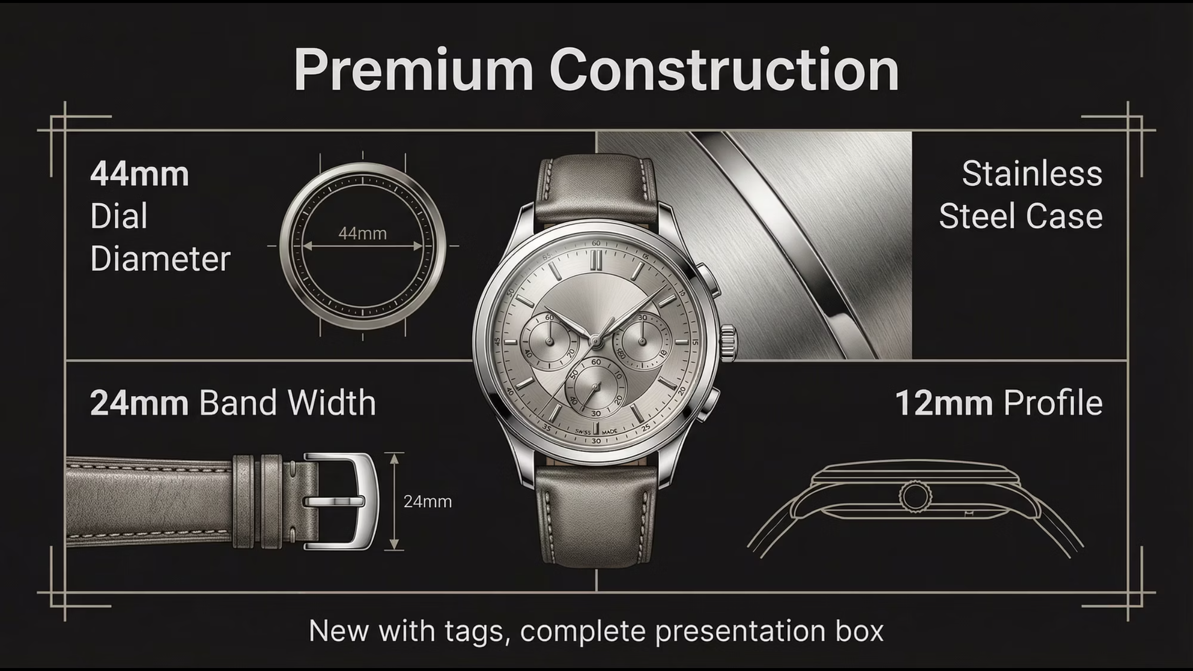 Reef Tiger RGA703 Sport Watch - Luminous Automatic Steel Bracelet Timepiece