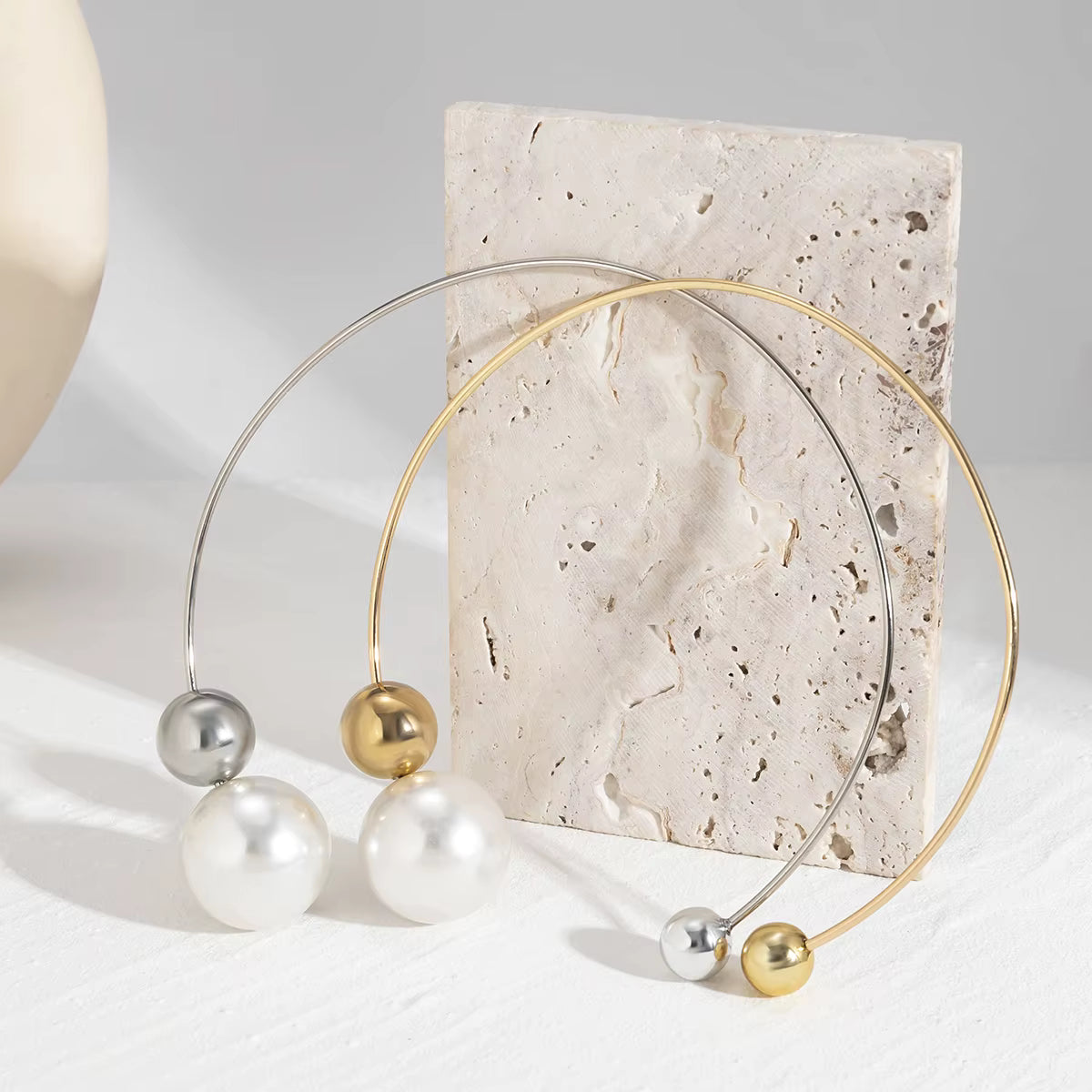 Ingemark Simulated-Pearl Choker Necklace - Elegant Vintage Neck Accessory